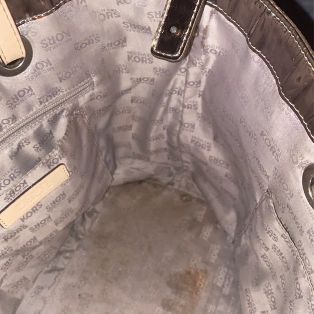 michael kors bag metallic